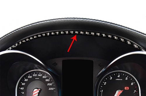 Tira de instrumentos de consola de fibra de carbono para Mercedes-Benz GLC 2016-2021 1 PIEZA - Imagen 5 de 6