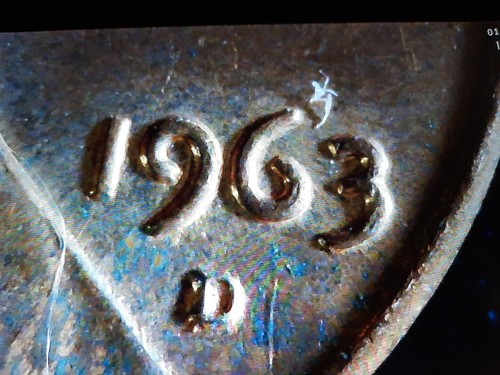 1963-D Lincoln Memorial Red Double Die Obverse ***1963-D*** + - Picture 4 of 15