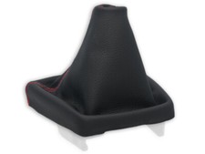 SCHALTMANSCHETTE FÜR SEAT IBIZA 6J 2008-2015 SCHALTSACK NATURLEDER NAHT ROT