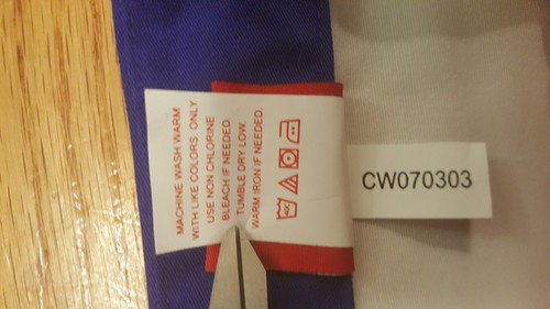 DICKIES Executive Chef Coat 42 WHITE Cobalt Blue Twill Stretch NWT CW070303 - Picture 5 of 5