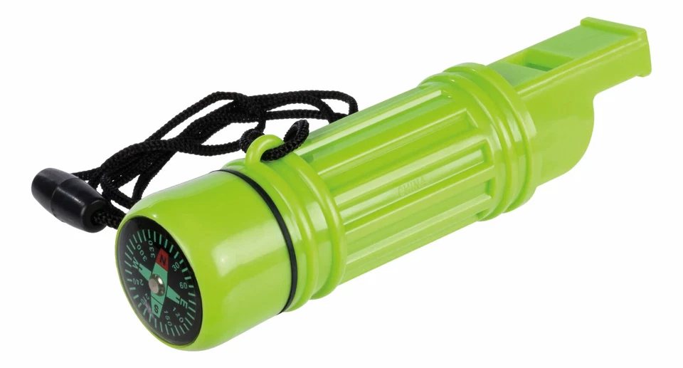 Survival Compass Match Safe Whistle Signal Mirror Flint Waterproof Storage - Изображение 2 из 4