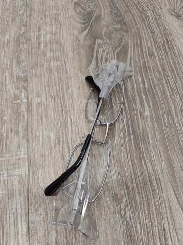 Hilco Clear Silver Safety Glasses With Side Shields EUC SG302 Pewter - Picture 9 of 9