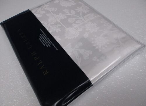 New Ralph Lauren ASHMONT Floral Jacquard Italy 590TC White Flat Sheet - Queen - Picture 6 of 10