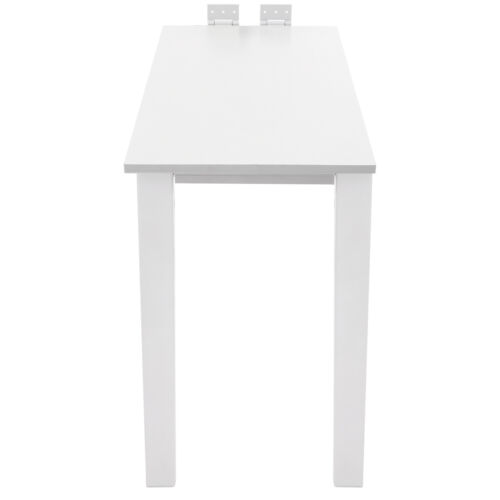 White Wall Mounted Folding Table Wood Folding Dining Table Folding Table - Picture 13 of 21