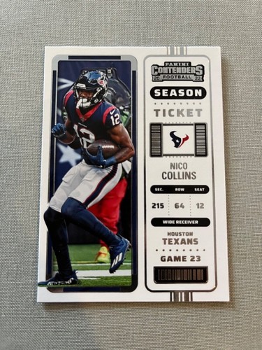 Nico Collins Card Lot Panini Prestige Chronicles Illusions Contender Mosaic - Picture 2 of 15