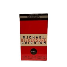 Michael Crichton's Disclosure (4 Cassettes) John Lithgow Reader - New Sealed