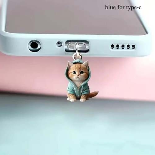 Oval Connector Stopper Cap 2D Acrylic Dust Plug Pendant Earphone Jack - Zdjęcie 4 z 11