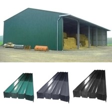 12/24x Sheets Metal Roof Sheet Corrugated Roofing Panels Galvanized Carport Shed