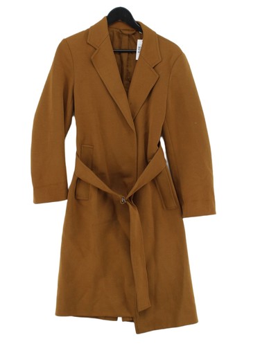 Uniqlo Women's Coat XS Tan Cotton with Polyester Overcoat