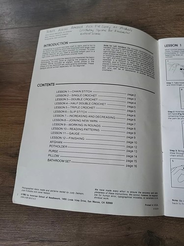 First Steps in Crochet Craft Book Mary Thomas - Bild 6 von 6