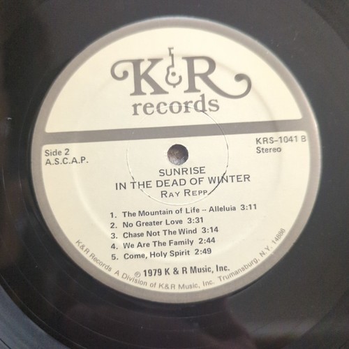 Ray Repp - Sunrise, In The Dead Of Winter. 1979 Vinyl Record LP. Autographed - Foto 10 di 10