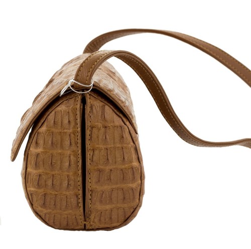 Real Crocodile Skin Clutch Crossbody Baguette Purse Barrel Bag Various Colors - Picture 30 of 32