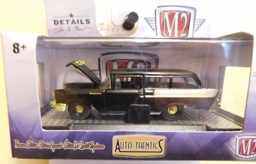 ^L114 32500 39 M2 MACHINES AUTO THENTICS CHASE 1957 CHEVROLET 150 STATION WAGON - Picture 2 of 5