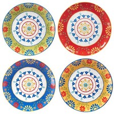 Certified International Spice Love 10.75" Dinner Plates,Set of 4, Multicolor