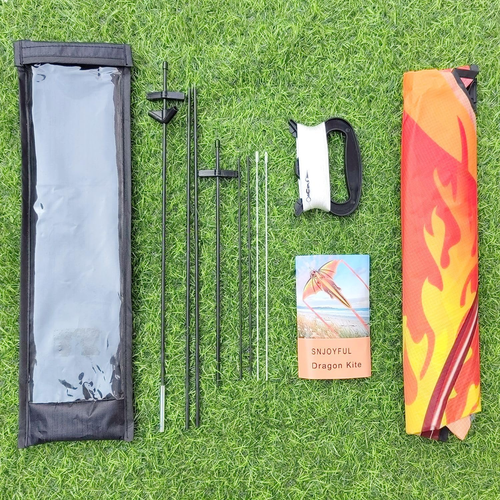 Kite-Dragon Kite for Kids & Adults, 55" Beach Kite Easy to Fly, Huge Kites for K - 第 8/12 張圖片
