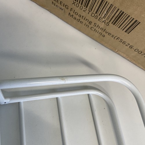 QEEIG Floating Shelves Bathroom Wall Shelf Towel Bar Farmhouse White (Marks) - Picture 20 of 24