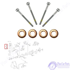 4x Fuel Injector Seal Screw Nozzle Holder Bolt Washer Mercedes 98-14 A6119900122
