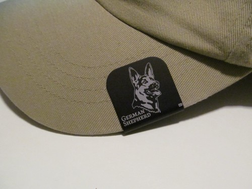 German Shepherd Head & Shoulders Laser Etched Aluminum Hat Clip Brim-it - Picture 2 of 10