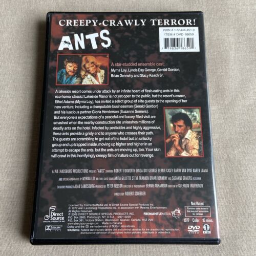Ants (DVD 1977 aka Picnic at Lakewood Manor) Horror R. Foxworth Suzanne Somers + - Picture 2 of 7