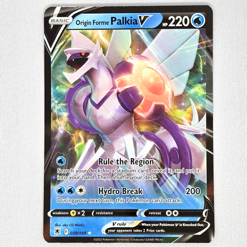 Origin Forme Palkia V 039/189 Swsh10 Astral Radiance Holo Ultra Rare Pokemon NM - Picture 1 of 2