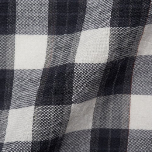 BILLY REID Gray-White Plaid Cotton Casual Shirt NEW US L Standard Cut - Picture 2 of 5