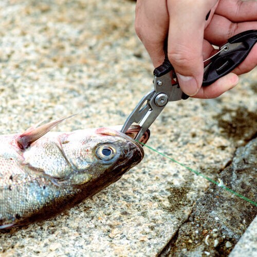 Stainless Steel Fishing Pliers Scissors Line Cutter Split Ring Hook Remover Line - Bild 5 von 6
