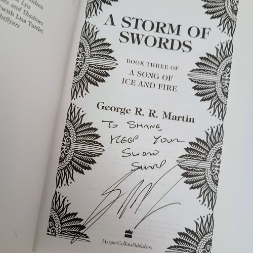 A Song of Ice and Fire Books 1-4 SIGNED 1st UK Editions George R.R. Martin - Picture 16 of 24