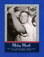 Mickey Mantle 2001 Upper Deck #MM8 Pinstripe Exclusives New York Yankees