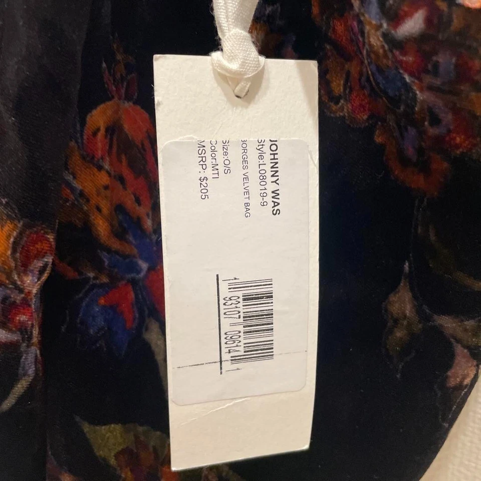 Lindo Bolso de Mano Johnny Was Jade Terciopelo Cubo NUEVO/SIN USAR Envío desde Japón Foto 4 de 4