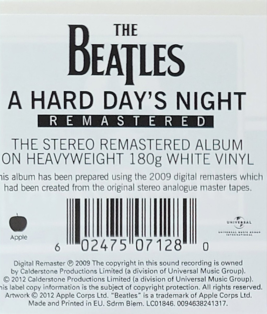 The Beatles - A Hard Day's Night, White Vinyl 180 Gram | eBay