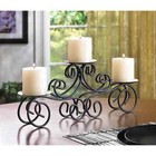 TUSCAN SCROLLING 3 PILLAR CANDLE HOLDER ** NIB