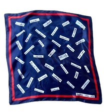 VTG Presidents Bicentennial Signature Scarf 1776-1976 Red White  Blue Italy