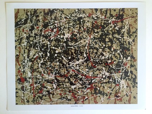 JACKSON POLLOCK ABSTRACT EXPRESSIONIST COLLECTOR LITHOGRAPH PRINT UNTITLED 1949 - Picture 10 of 12