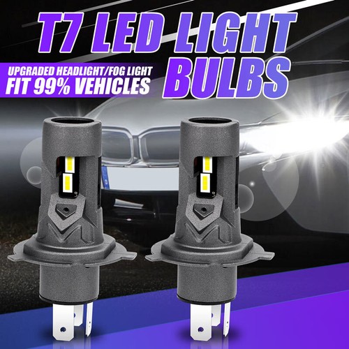 H4 LED Headlight Bulbs Replace HID Xenon Super Bright 6000K White Conversion Kit - Picture 3 of 9