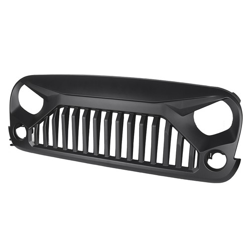 Rejilla delantera roja de malla enojada para Jeep Wrangler JK JKU Rubicon Sahara Sport 07-17 - Imagen 4 de 7
