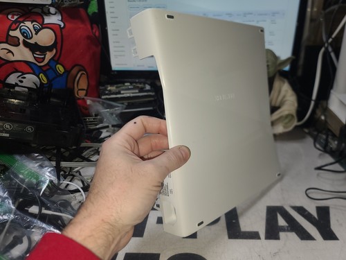 Cubierta brillante carcasa inferior blanca Microsoft Xbox 360 S 1439 #2 X820119-exacta-OK - Imagen 5 de 14