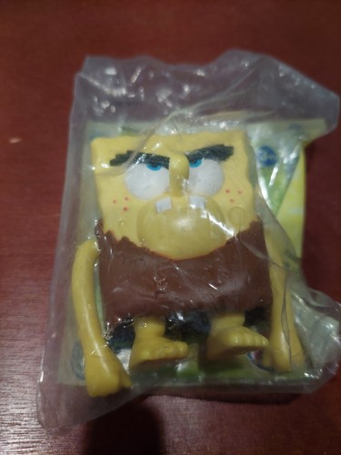2005 Spongebob Lost In Time Burger King Kids Club Toy CAVEMAN NEANDERTHAL