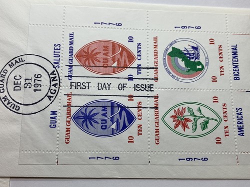RARE 1976 AGANA GUAM GUARD MAIL FDC LAST DAY OF BICENTENNIAL COVER NUMBERED 235 - Picture 3 of 7