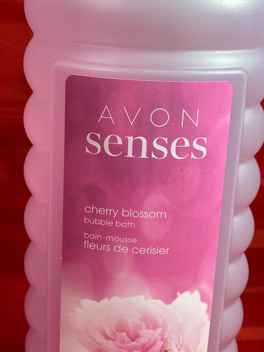 2-Avon Senses Bubble Bath 24 oz CHERRY BLOSSOM New Old Stock Sealed MADE USA - Picture 4 of 10