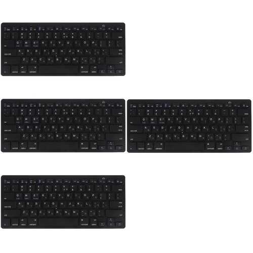 4 Pack Hebräische Tastatur Multi Device Keyboard Büro Kabellose Mobile - Bild 7 von 12