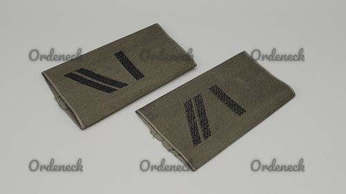 BUNDESWEHR DIENSTGRADABZEICHEN - HEER - RANGSCHLAUFEN SCHWARZ AUF OLIV - BW BUND - Bild 10 von 51