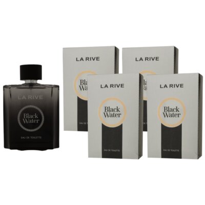 La Rive Black Water 4 x 100 ml Eau de Toilette EDT Set Herrenduft Herren Duft