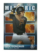 Nick Gonzales Insert 2021 Bowman Platinum Meteoric #MET17 Baseball Card