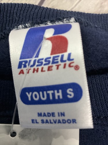 Russell Athletics Youth Adult Small Sweatshirt Dri Power Navy New With Tags - Picture 10 of 12