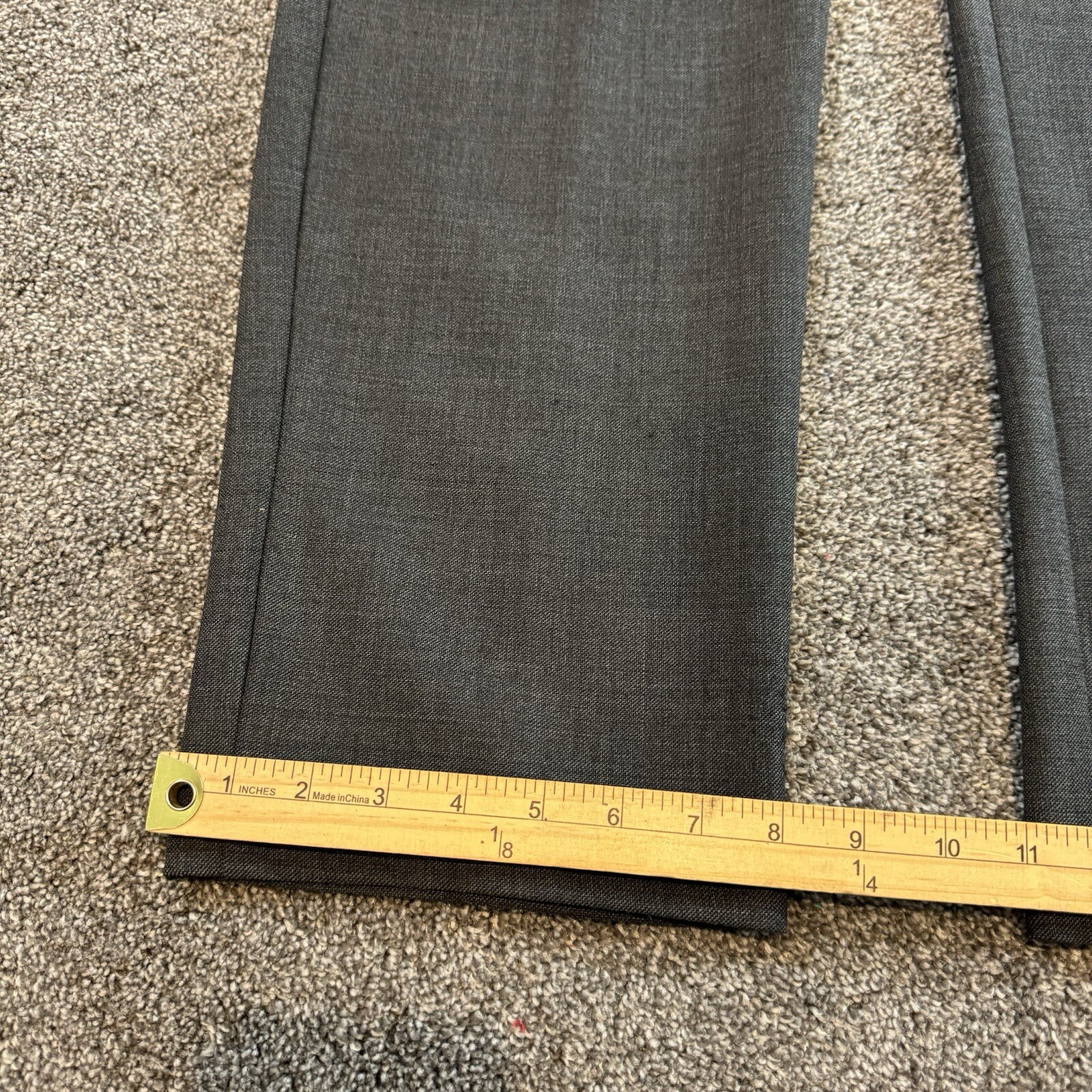 Pal Zileri Mens Charcoal Stretch Chino Casual Pants 36x30 Italy 52 image 4