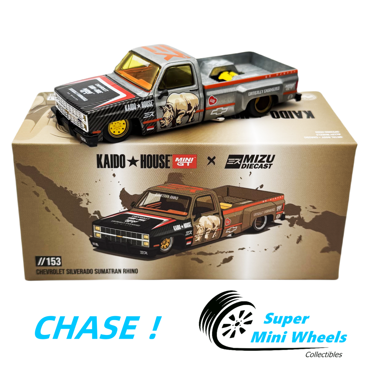 CHASE ! Kaido House x Mizu Diecast 1:64 Chevrolet Silverado