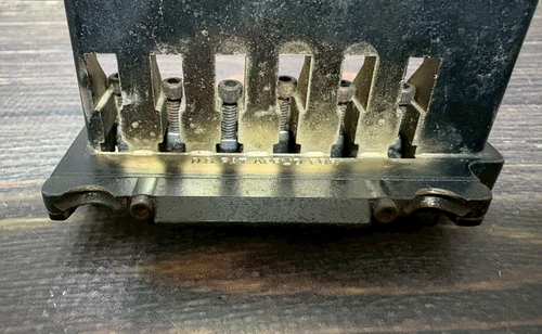 Kahler 2520 Fulcrum Tremolo Bridge Black MADE IN USA w/Studs - Picture 5 of 7
