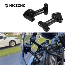 3.25" Adjustable Windshield Windscreen Risers Kit For Kawasaki KLR650 2022-2024