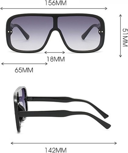 Gafas de Sol Lentes de Moda Espejuelos Nuevo Mujeres Tonos Lentes Planas Gafas de Sol - Imagen 12 de 27