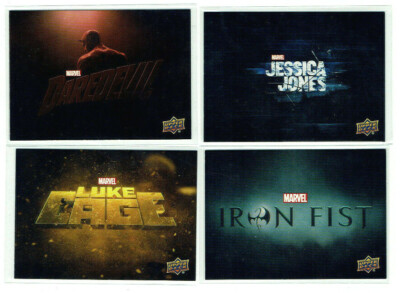 Defenders Marvel RARE Complete Header Cards Chase Set HC1 - HC4 (1:480 packs)